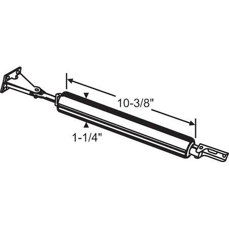Strybuc Pneumatic Door Closer Black 18-143